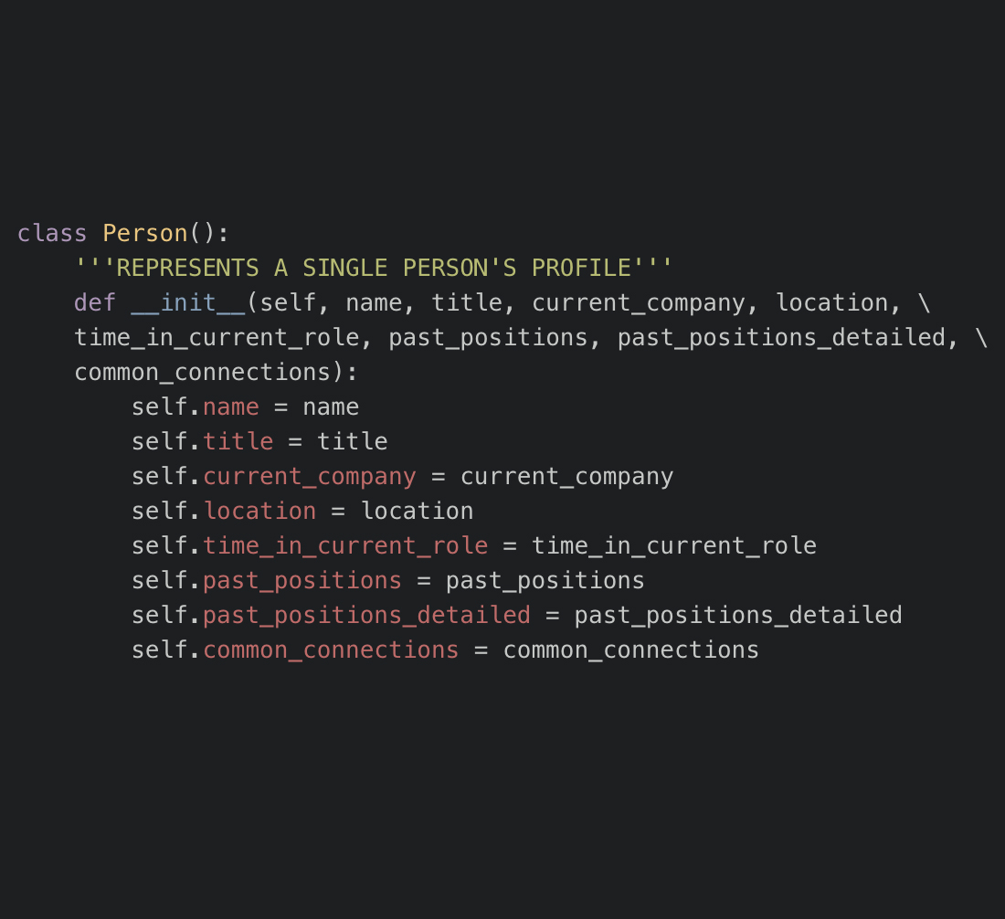 Person Object